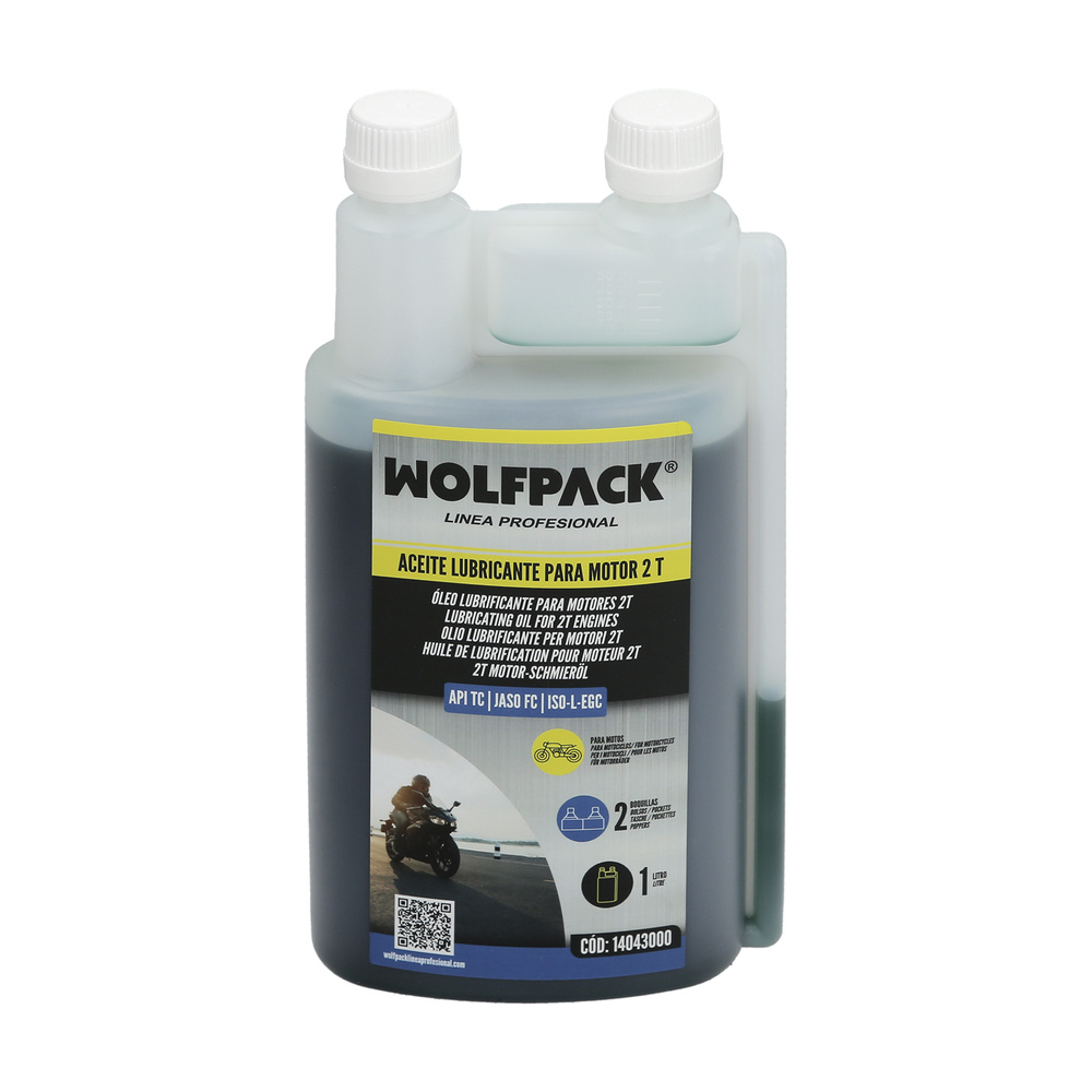 [14043000] Aceite Lubricante 2 Tiempos 1 Litro (2 Boquillas)