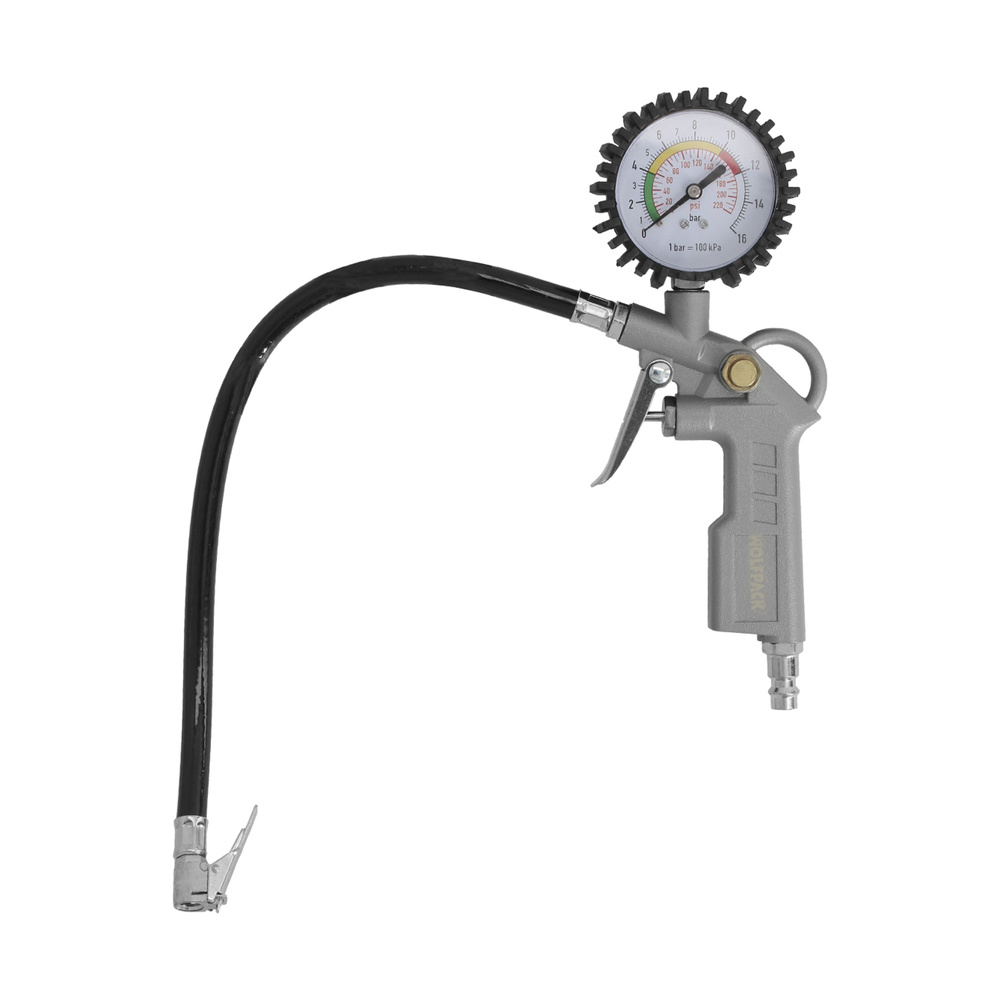 [17020130] Pistola Para Inflado De Neumáticos Con Manometro, Inflador de Neumaticos, Pistola Aire Comprimido Neumaticos, Pistola Compresor