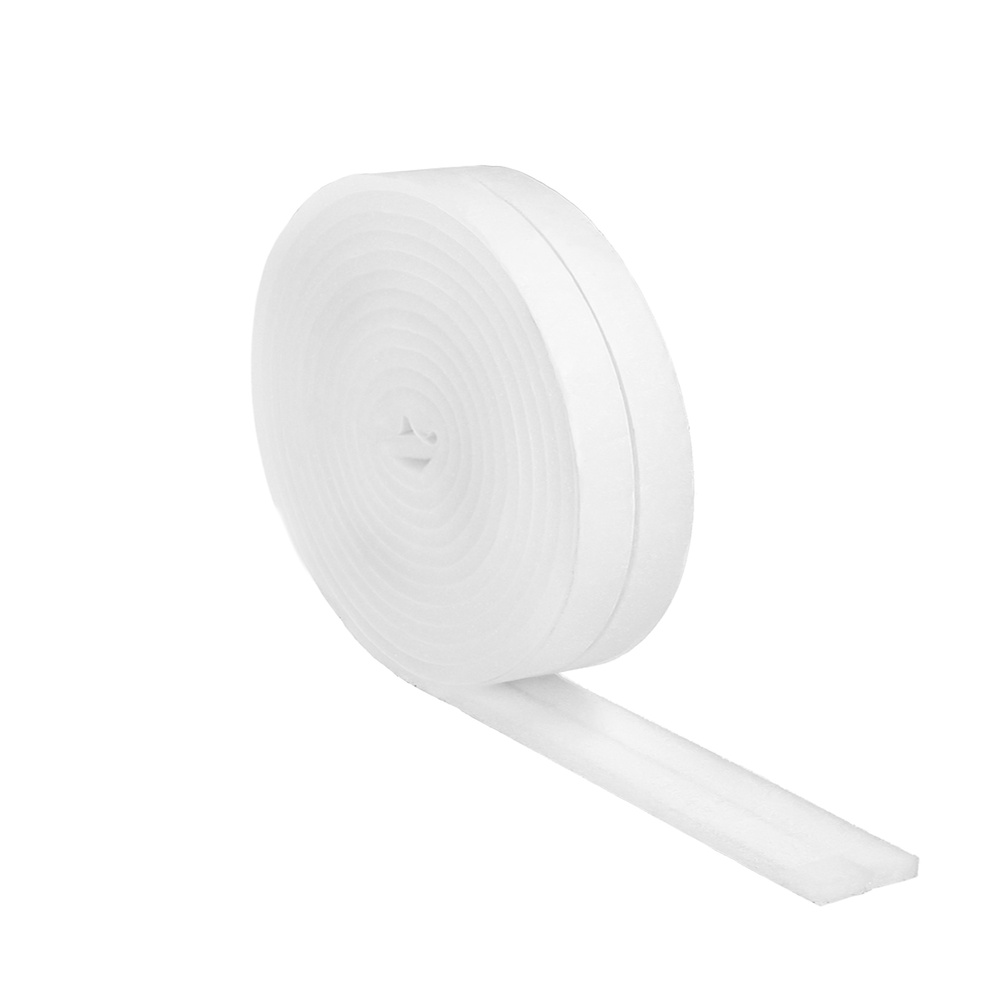 [5190111] Burlete Espuma Blanco Rollo 8 metros. x 20 mm. Auto Adhesivo Protege Frio, Corrientes Aire, Humedad. Burlete Puerta y Ventana