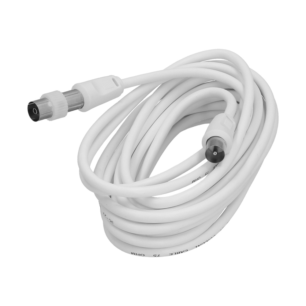 [19090209] Prolongacion Tv - Video. 5 metros Toma 9,5 mm. Con Adaptador Macho Hembra