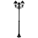 Farol Jardin Con Columna 3 Faroles 2m.