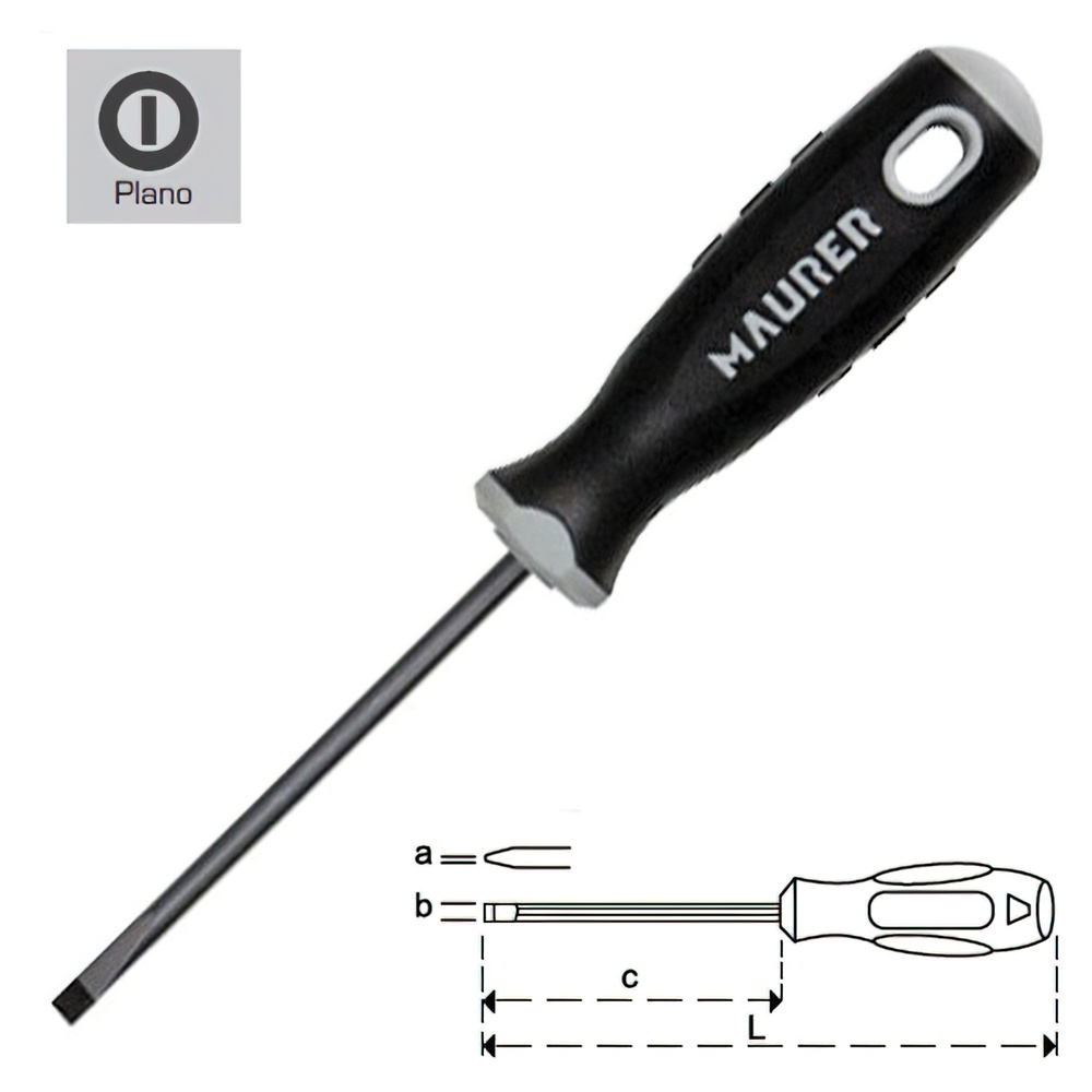[2324785] Destornillador Maurer Vaciada 1,0x5,5x150 mm.