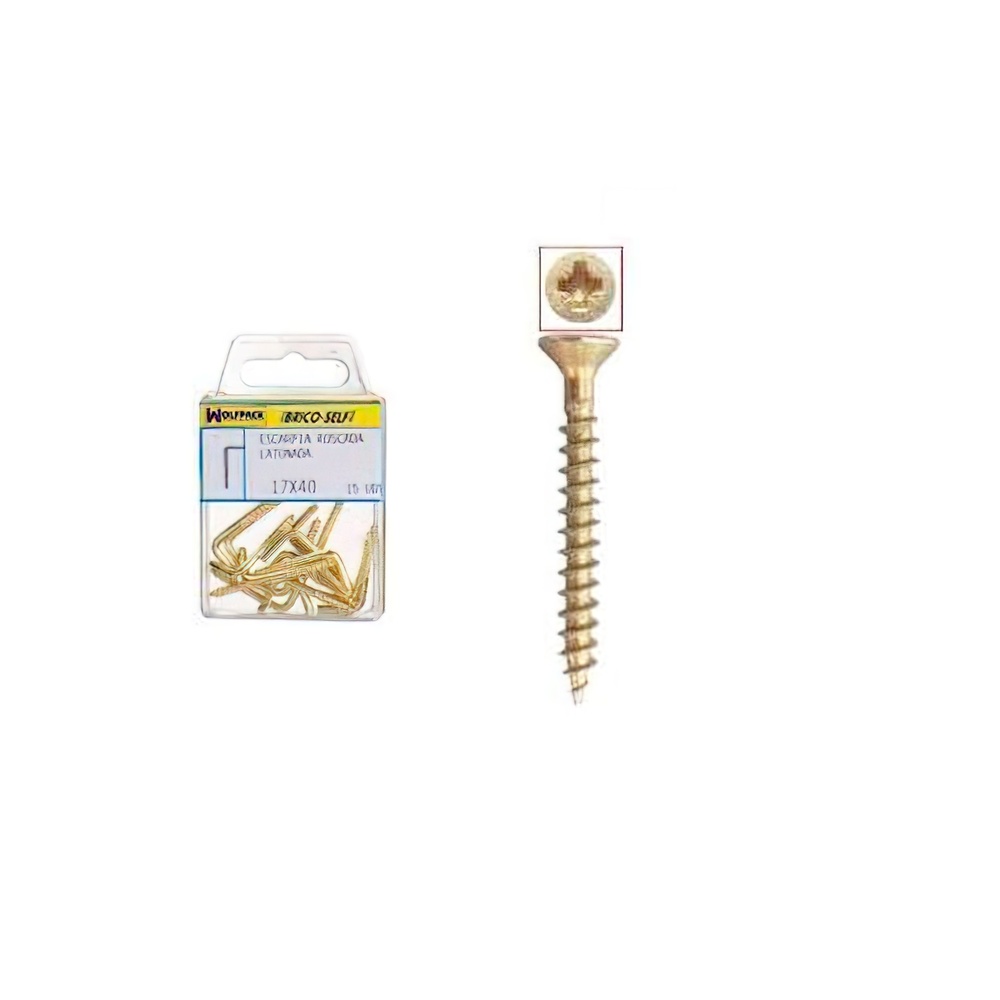 [6200685] Tornillo Cabeza Plana Pozidriv Bicromatado 3,0x20 mm.  28 unidades