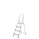 Oryx Escalera Aluminio 4 Peldaños Plegable, Uso doméstico, Antideslizante, Ligera y Resistente