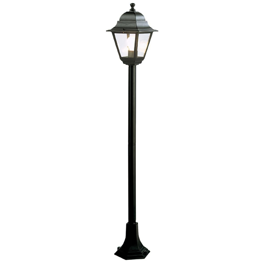 [8193030] Farol Jardín Con Columna 1,2 Metros Negro