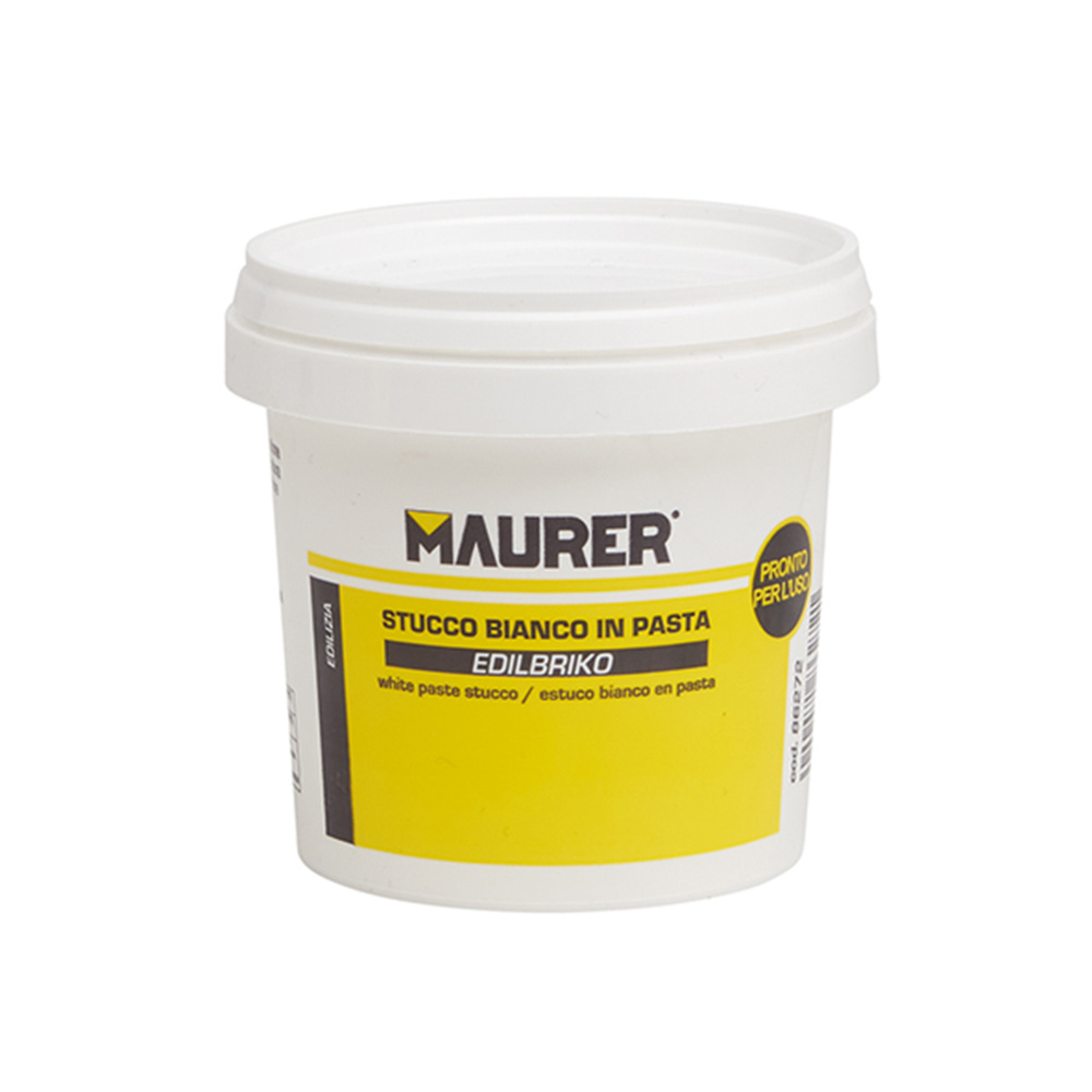 [14010350] Edil Masilla Plástica Blanca Maurer (Tarrina 0,5 kilos)