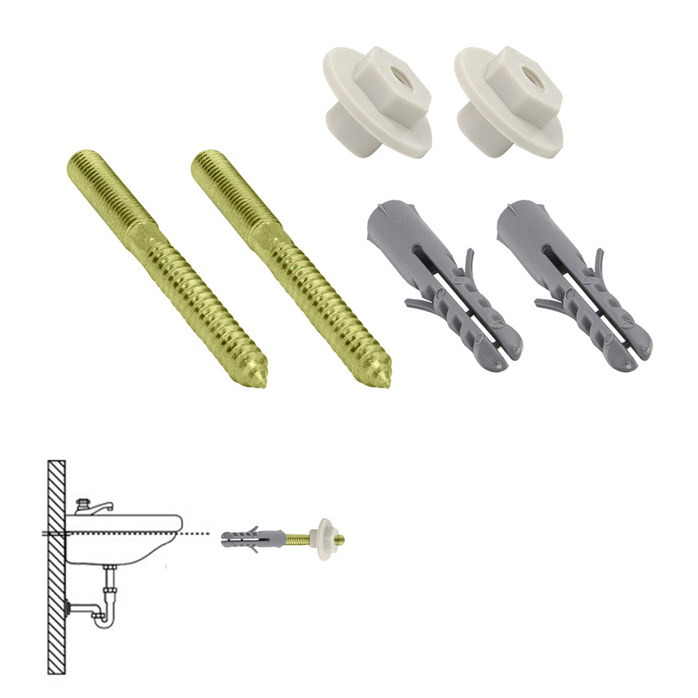 [13070100] Kit Sanitario Fijacion Lavabo  10x110 mm. (2 Piezas)