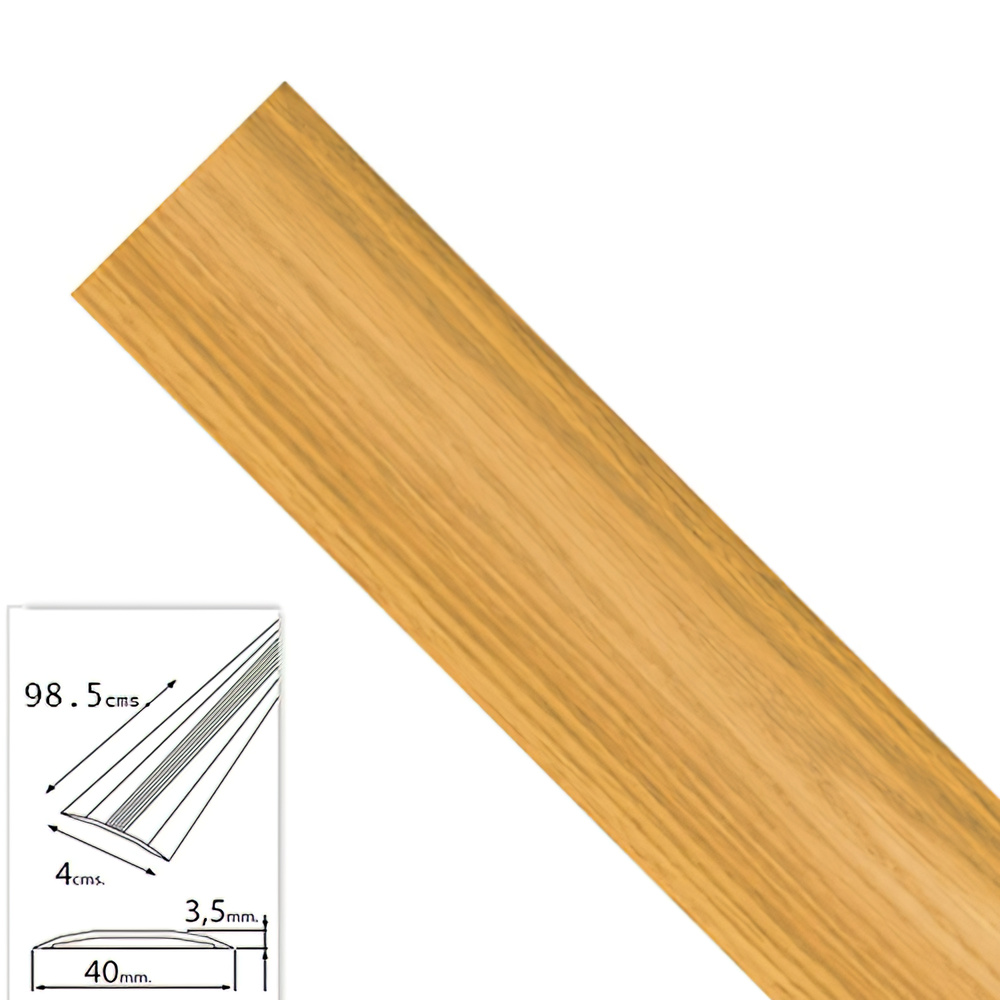 [2541130] Tapajuntas Adhesivo Para Moquetas Metal Roble   98,5 cm.