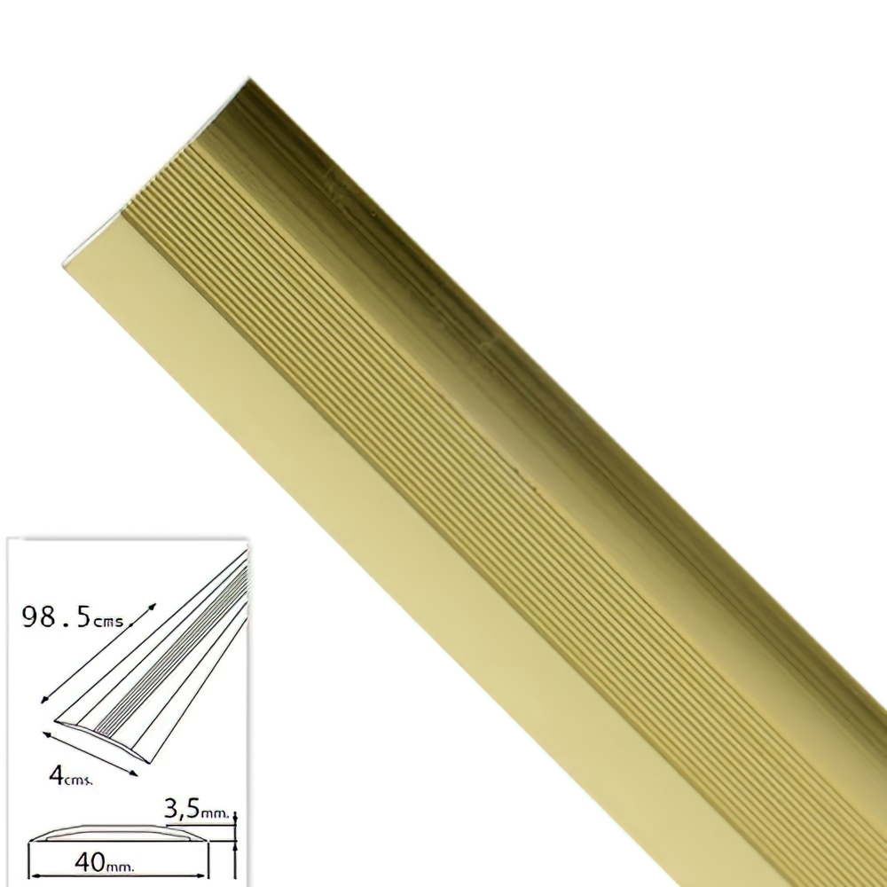 [2541090] Tapajuntas Adhesivo Para Moquetas Metal Oro   98,5 cm.
