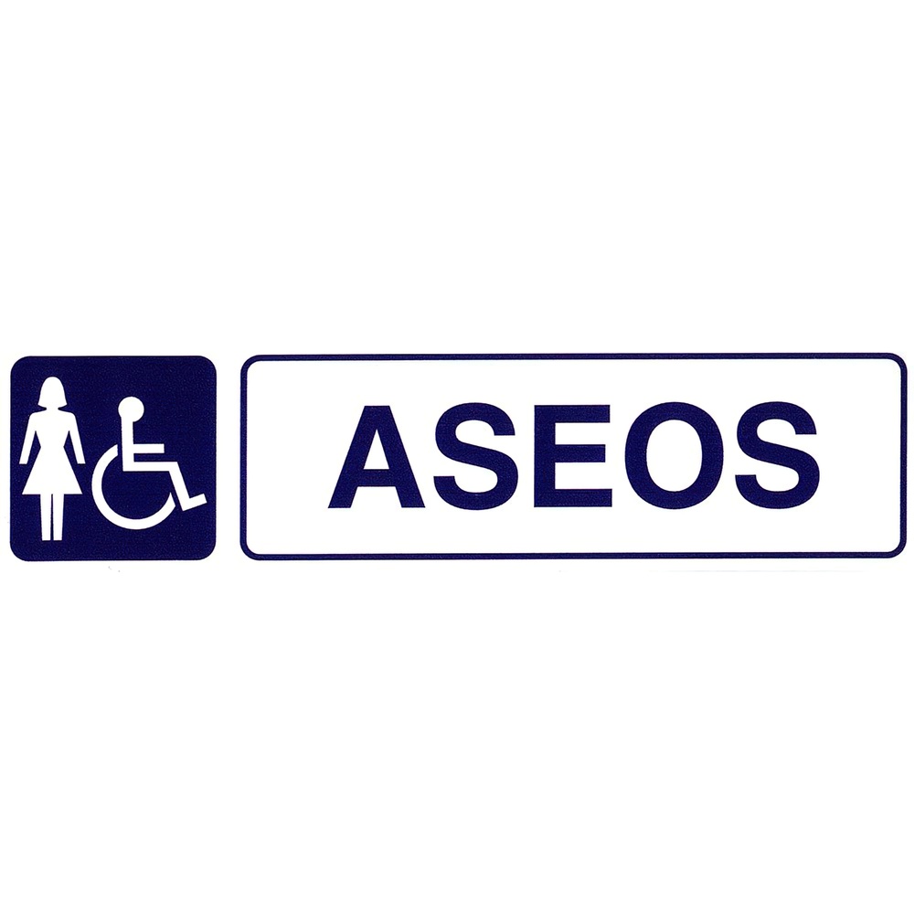 [15052090] Rotulo Adhesivo Aseos Minusvalidos+mujeres 250x63 mm.