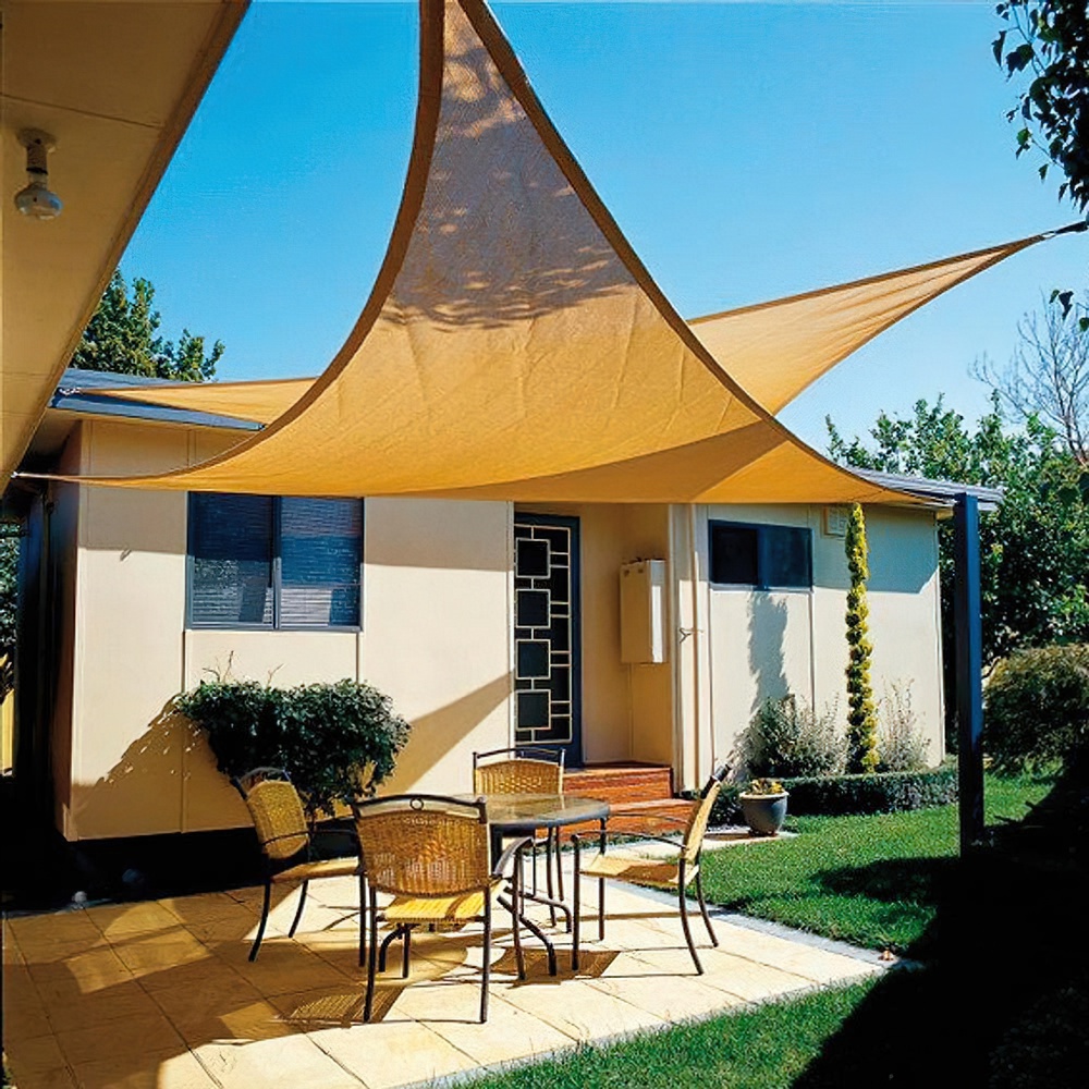 [8091180] Toldo Vela Sombra Jardin Triangular 3,6x3,6x3,6 metros Beige