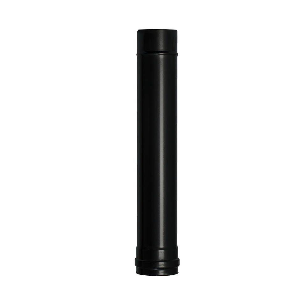 Wolfpack Tubo de Estufa Pellet Acero Vitrificado Negro Ø 80 mm. Longitud 50 cm. Estufas de Leña, Chimenea, Alta resistencia,