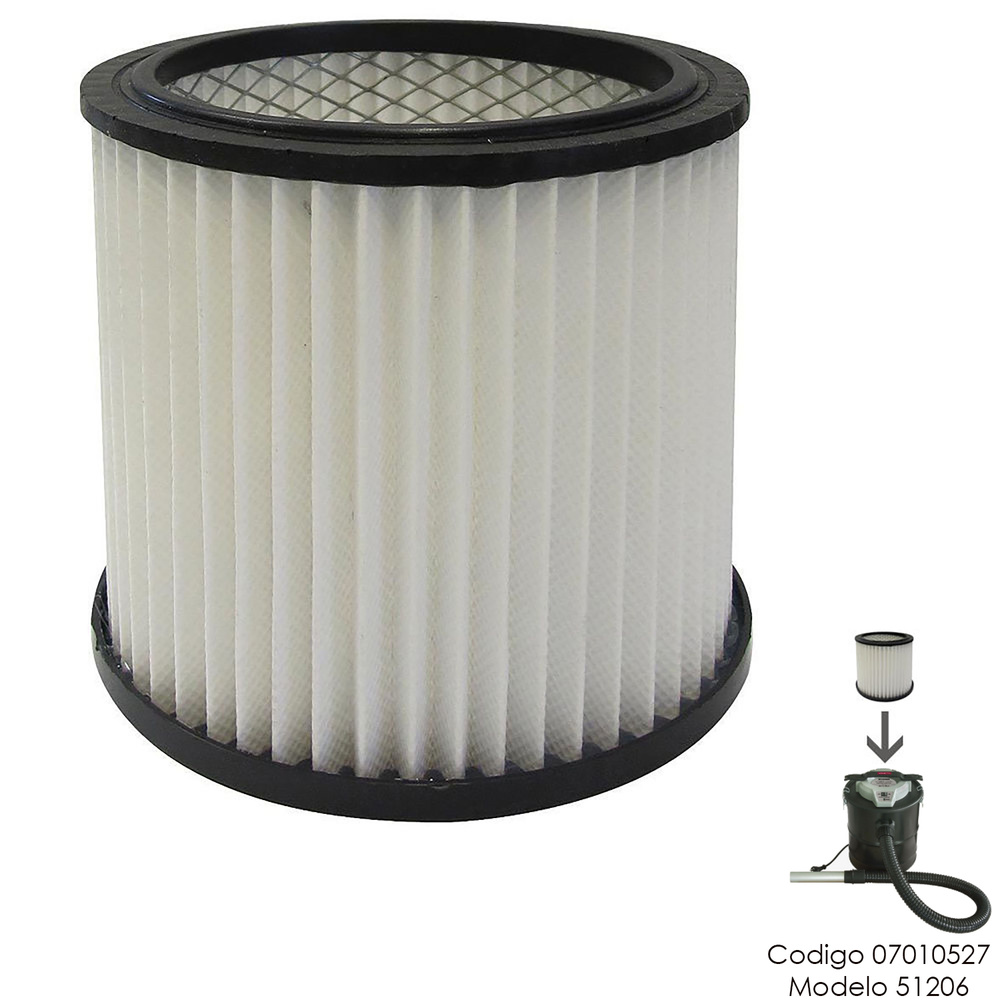 [7010540] Filtro Para Aspirador De Cenizas 07010527 (Modelo 51206)
