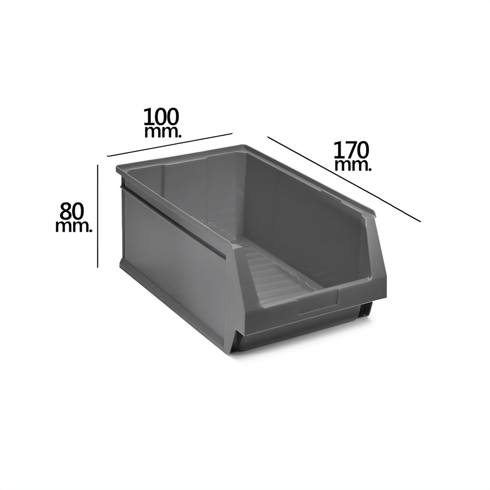 Gaveta Apilable Almacenamiento Gris Nº51 170x100x80 mm.  (1/6)