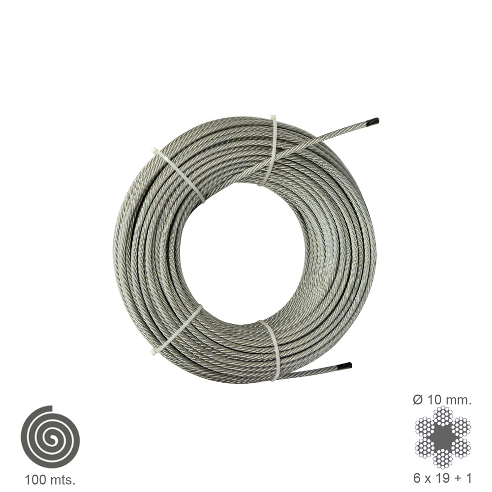 [1120009] Cable Galvanizado  10 mm. (Rollo 100 Metros) No Elevacion