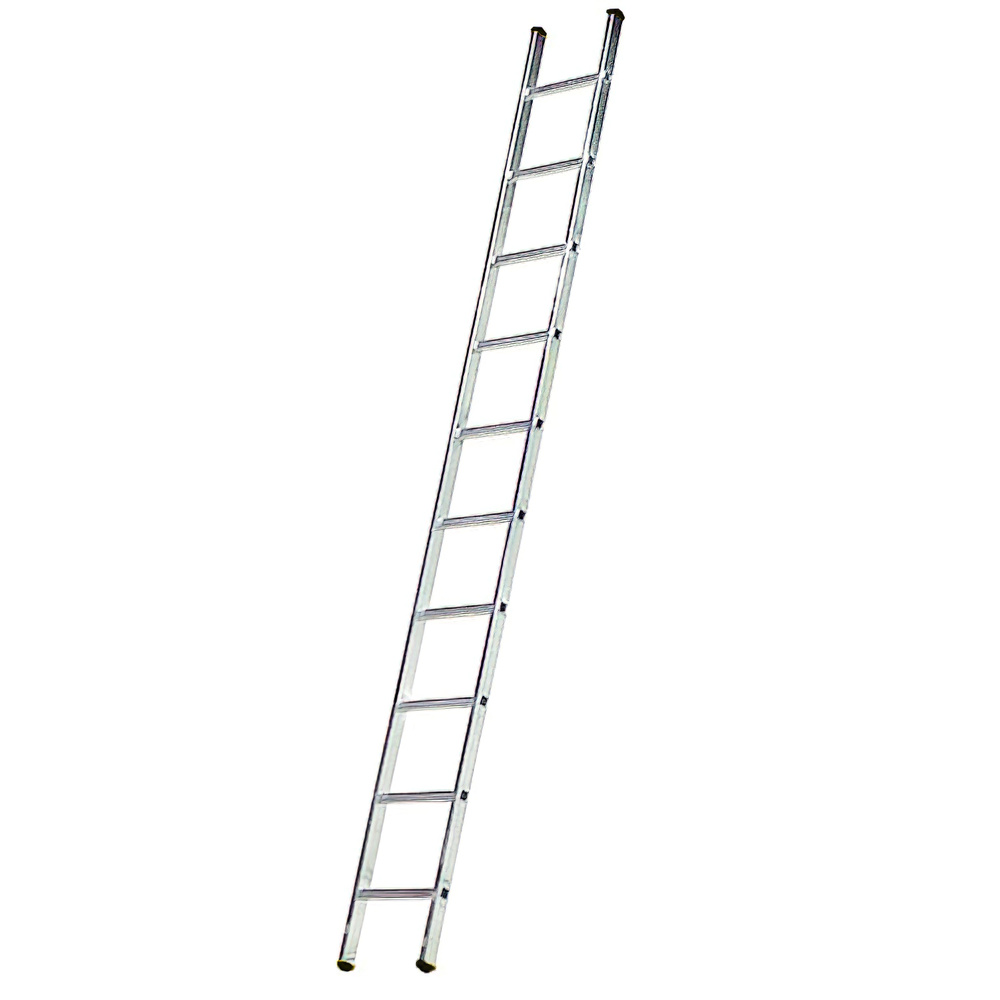 Escalera Aluminio 1 Tramo, 14 Peldaños. Antideslizante, Resistente.