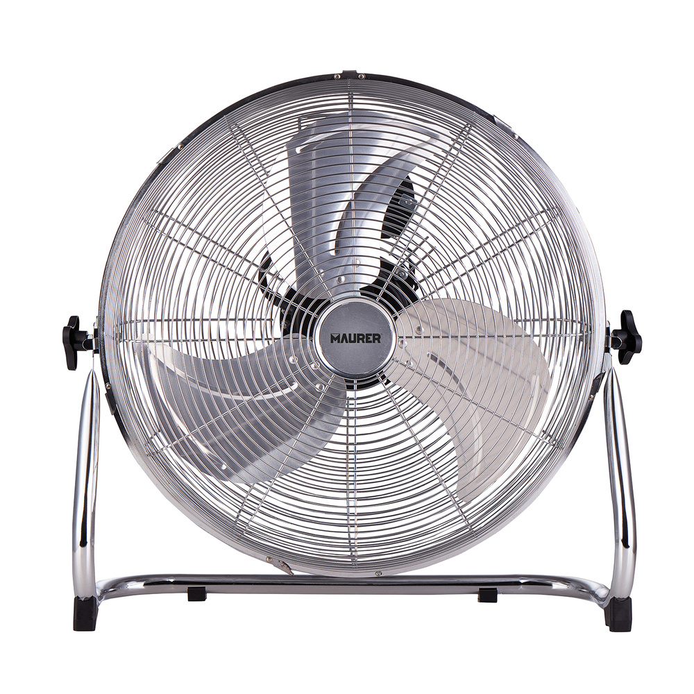 [5380165] Ventilador Maurer De Suelo Ø 50 cm. Alta Velocidad 3 Velocidades, Inclinable, Motor Aluminio y Cobre, 150 Watt