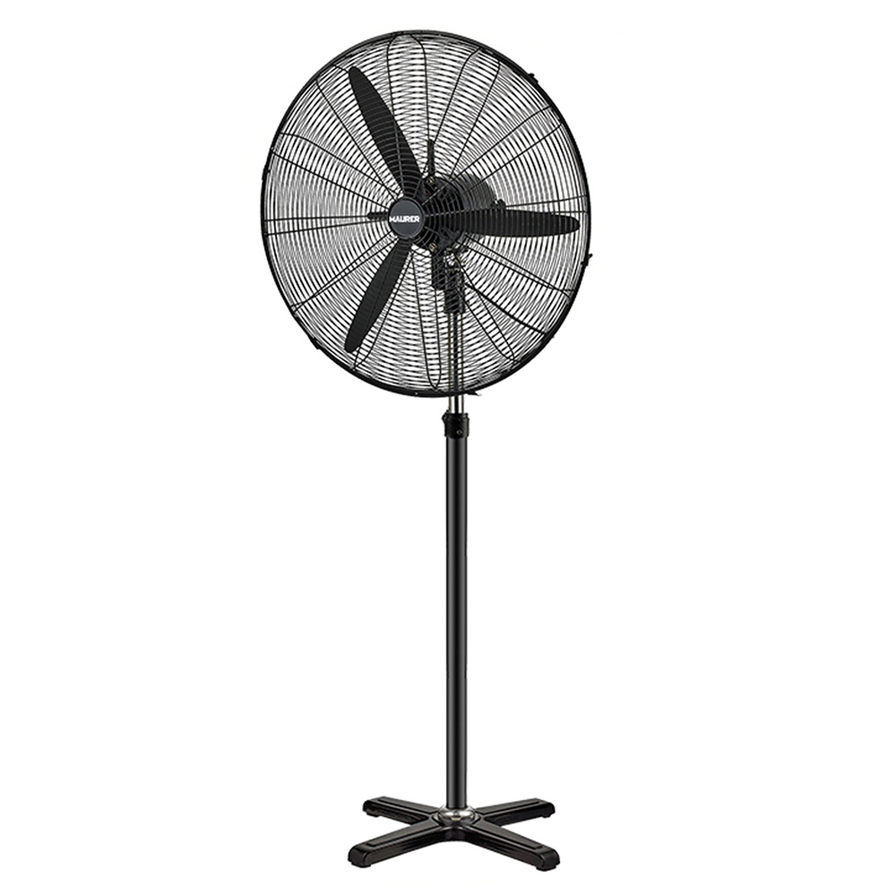 [5380190] Ventilador Pie Ø 70 x195 cm. Negro 190 W. Oscilación Automatica, Altura Regulable, Cabezal Inclinable, Base Estable 60x60 cm.