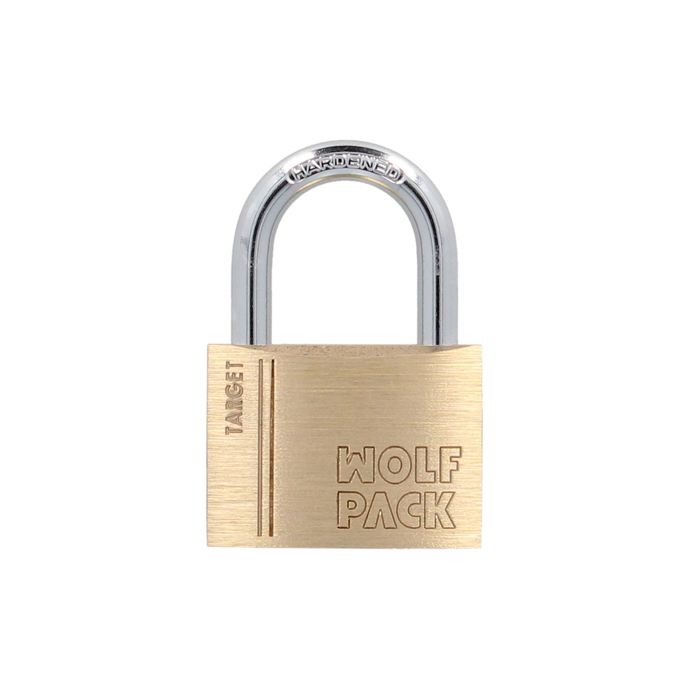 [3101520] Candado Laton Arco Normal 50 mm. Serie Target. Arco Endurecido. Candado Maletas, Candado Taquillas, Candado Puertas