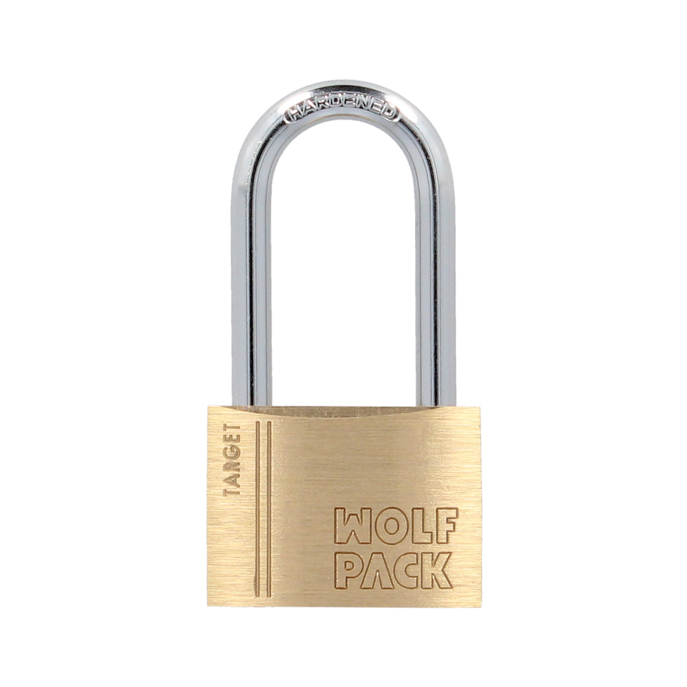 Candado Laton Arco Largo 50 mm. Arco Endurecido. Candado Maletas, Candado Taquillas, Candado Puertas
