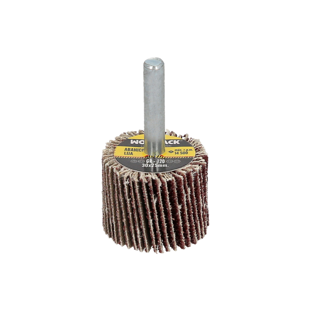 [9011610] Abanico Lija Grano 120 Medida Ø 30 x 25 mm. Disco Abrasivo Laminas, Ruedas Mil Hojas, Ruedas Abrasivas,Lijado,Desbaste,Pulir