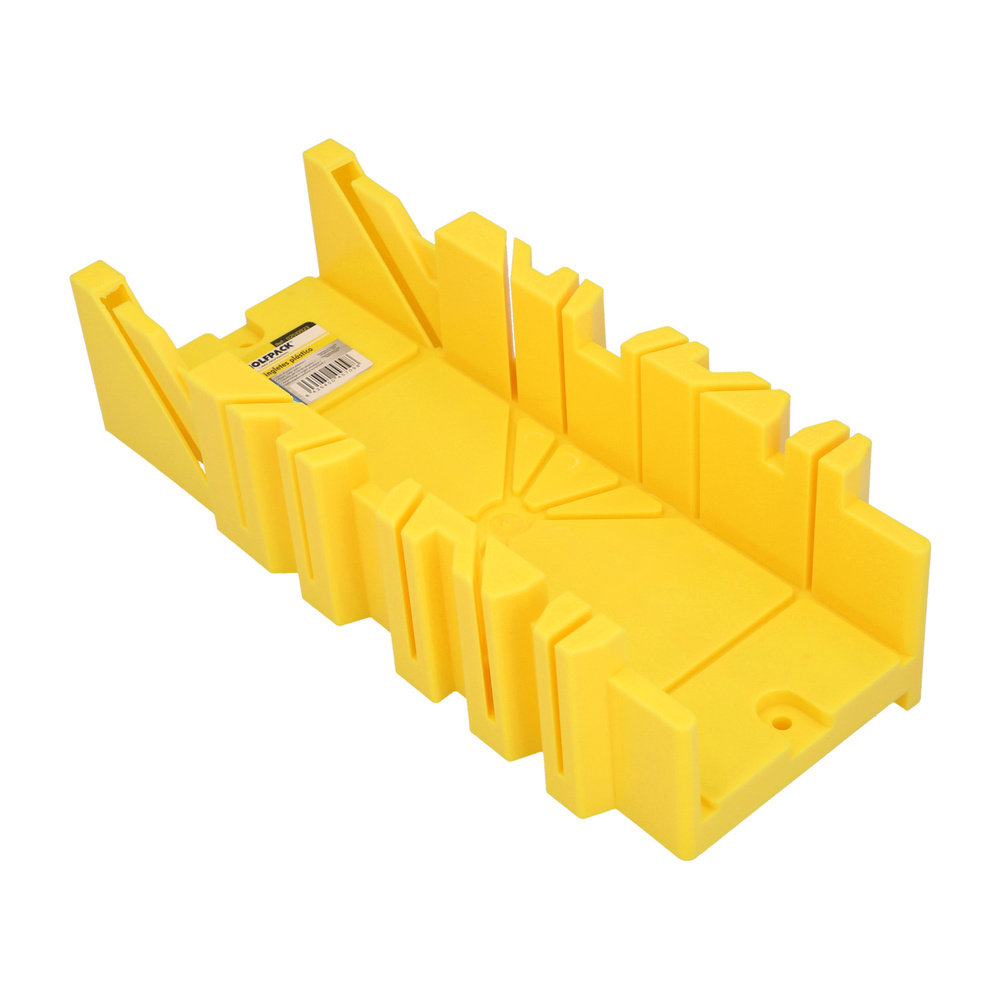 [2510923] Guia Ingletes Plastico 10,5x 30 cm. Caja Ingletes, Caja Sierra Ingletadora, Guia Ingletadora. 3 Angulos