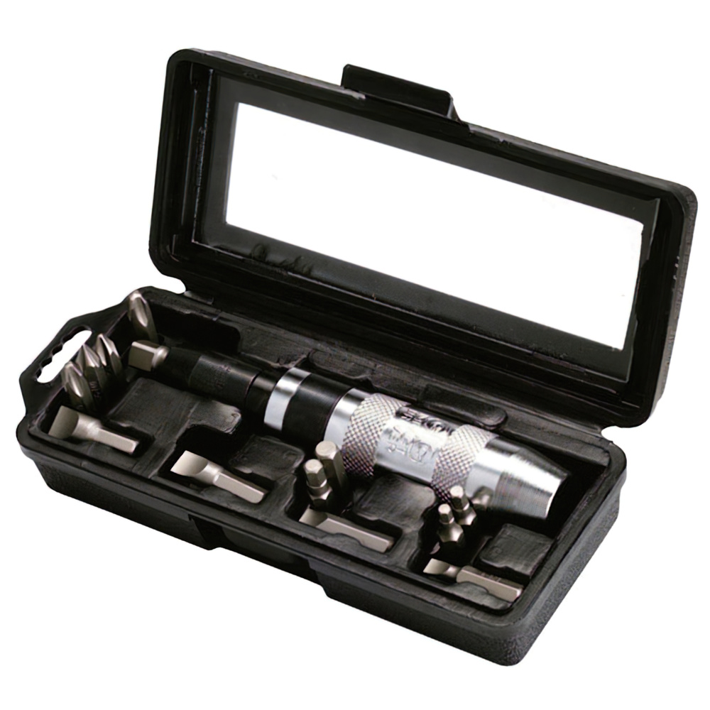 [2221320] Destornillador Golpe (Caja con 12 Puntas y Adaptador)