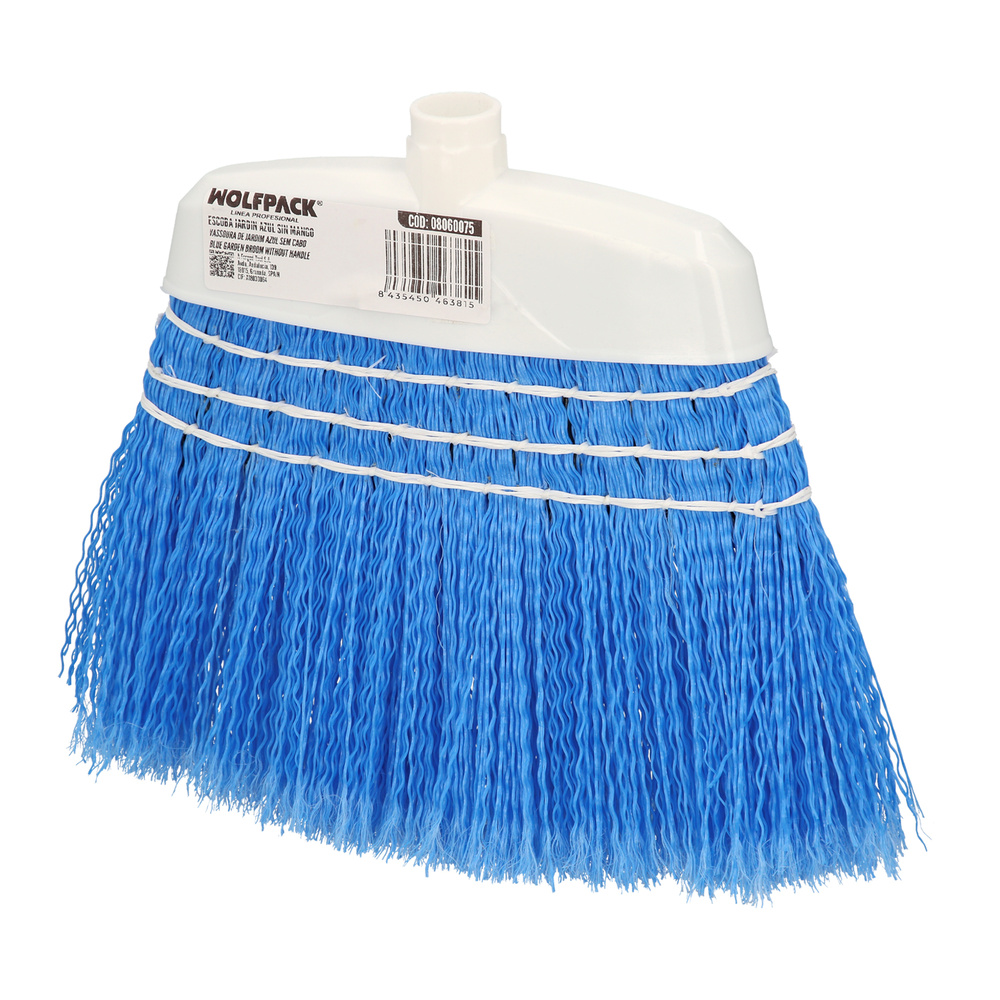 [8060075] Escoba Jardin Azul Con Cordones Sin Mango, Escoba Terrazas, Terrazas, Cocheras, Calles,