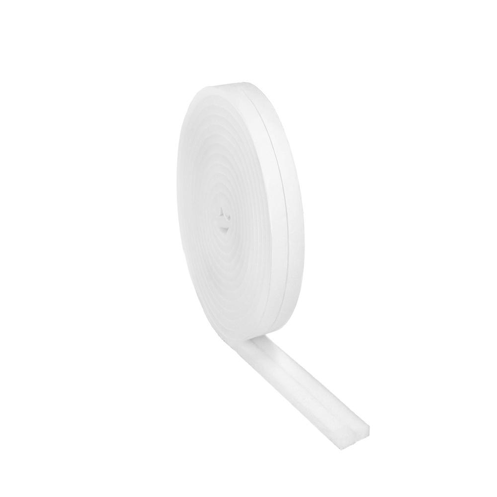 [5190101] Burlete Espuma Blanco Rollo 8 metros. x 10 mm. Auto Adhesivo Protege Frio, Corrientes Aire, Humedad. Burlete Puerta y Ventana
