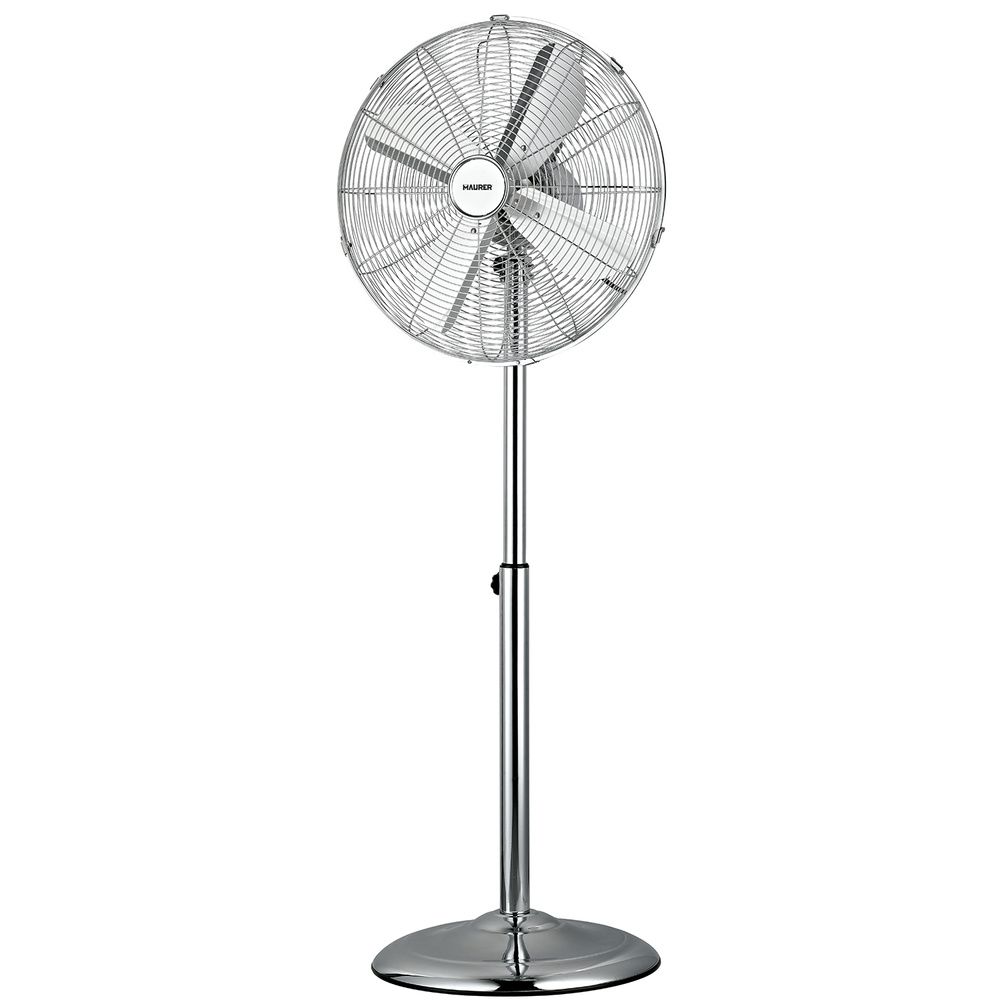 [5380180] Ventilador Pie Ø 44,5 cm. Altura 130 cm. 60 watt. Ventilador oscilante. Ventilador Pie silencioso. Circulador de aire.