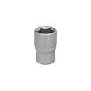 Llave Vaso 1/4" Hexagonal 12 mm. Perfil de 6 caras. Acero Cromo Vanadio, Aristas Redondas