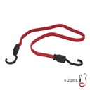 Pulpo De Goma Plano Reforzado 1,0 Metro (2 Unidades) 100% Latex, Capacidad Amarre 200 Newtons Gomas Elasticas, Cuerda Elastica,