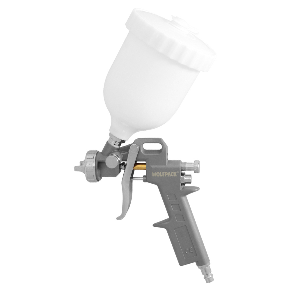 [17020122] Pistola Pintar Neumática Boquilla De 1,5 mm. Con Depósito Superior 0,6 Litros y  Adaptador Rapido