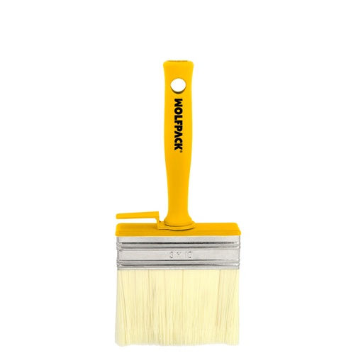 [12012776] Brocha Profesional Techos 100x30 mm. Cerda Blanca. Mango Ergonomico, Con Gancho. Brocha Pintura, Brocha Pintor Profesional