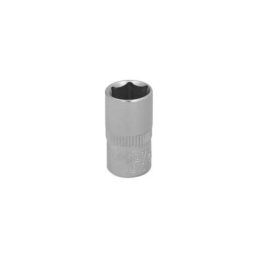 [2109375] Llave Vaso 1/4" Hexagonal 8 mm. Perfil de 6 caras. Acero Cromo Vanadio, Aristas Redondas