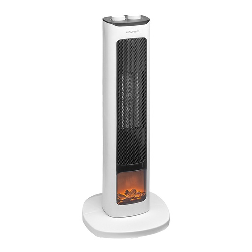 [22030502] Calefactor Ceramico PTC Torre Efecto Llama 2000 Watt. Oscilante. Termoventilador Electrico
