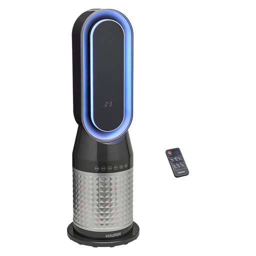 [22030262] Termoventilador Ceramico Oscilante Con Mando 1.300 / 2.000 Watt. Temporizador 12 Horas.