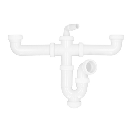 [4116260] Sifon Doble Con Doble Evacuacion 1 1/2" Ø 40mm