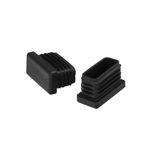 [5330552] Contera Plástico Rectangular Interior. Color Negro 40x20 mm Bolsa 200 Unidades.