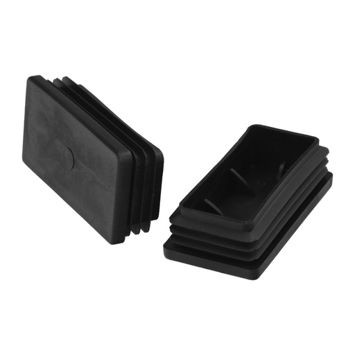 [5330562] Contera Plástico Rectangular Interior. Color Negro 80x40 mm Bolsa 100 Unidades.