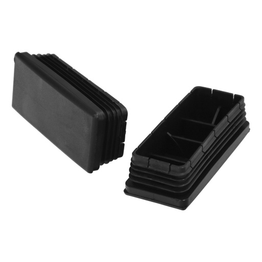 [5330564] Contera Plástico Rectangular Interior. Color Negro 100x40 mm Bolsa 25 Unidades.