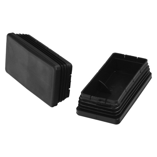 [5330566] Contera Plástico Rectangular Interior. Color Negro 100x50 mm Bolsa 25 Unidades.