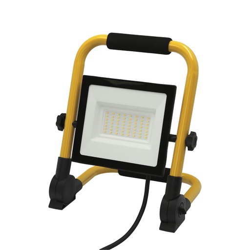 [19090563] Foco Led Plano 50 Watt. Luz Blanca 4000º K IP 65 4000 Lumenes Con Asa de Transporte, Proyector Led Con Asa, Foco Led Trabajo