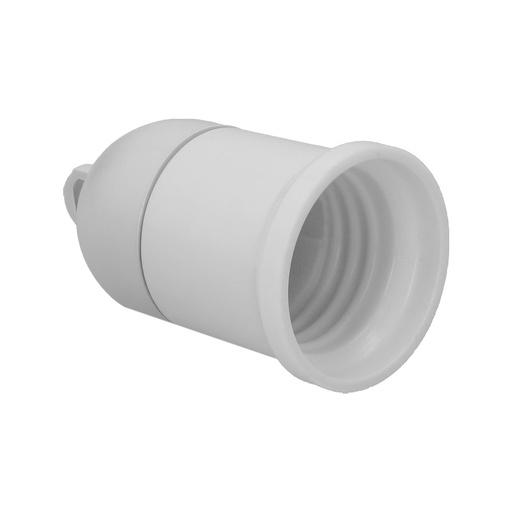 [19090401] Portalamparas 4 Amperios Rosca E-27 Obra Blanco.
