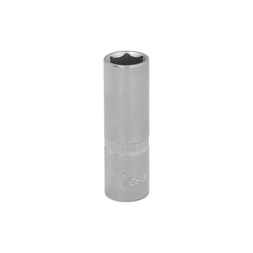 [2109340] Llave Vaso 1/4" Hexagonal Larga 11 mm. Perfil de 6 caras. Acero Cromo Vanadio, Aristas Redondas