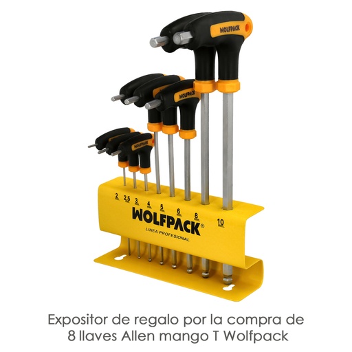 [18020030] Expositor Para Llaves Allen Mango T Completo (8 Piezas)