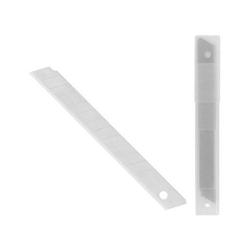 [2510875] Hoja Cutter 9 mm. (Estuche 10 Piezas) Acero Sk5