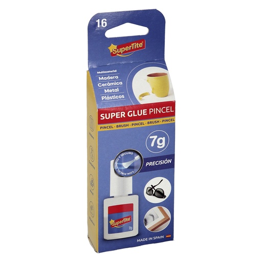 [14010521] Pegamento Cianoacrilato 7 Gramos Con Pincel Superglue
