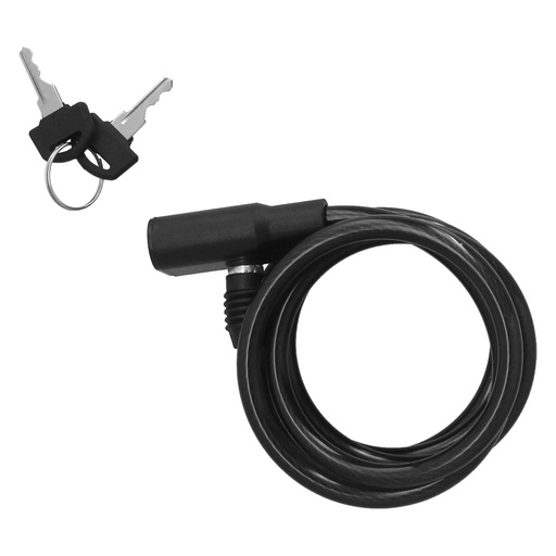 [3110790] Cable Bicicleta Espiral Con Llave Ø 8 mm. x 150 cm.