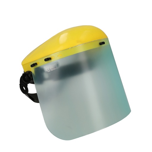 [15040905] Protector Facial Con Arnes Ajustable Pantalla Policarbonato 390x200 mm. visera Seguridad, Anti Impactos, Casco Desbrozadora